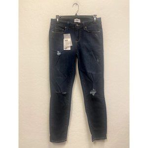 Paige Women's Dark Skinny Ripped Jeans size 29